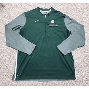 Michigan State Spartans NCAA Nike Dri-Fit Football Coach's Sideline Top XL *read